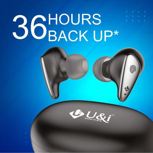 U&i Swing 36 Hours Battery Backup True Wireless Earbuds with Touch Sensor