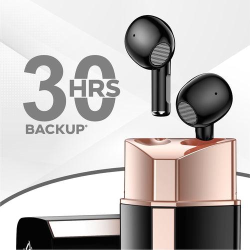 U&i Makeup 30 Hours Battery Backup True Wireless Earbuds with Fast Charging