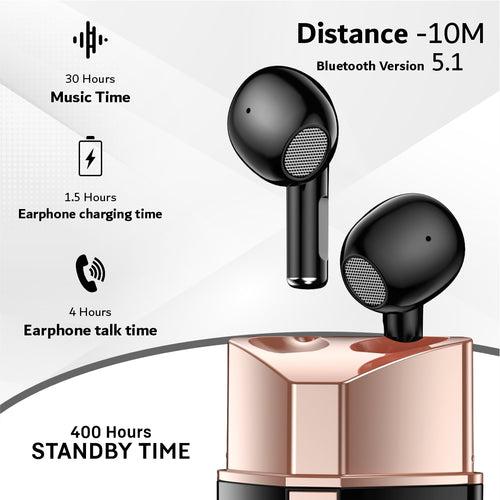 U&i Makeup 30 Hours Battery Backup True Wireless Earbuds with Fast Charging