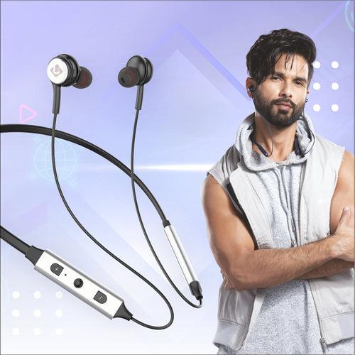 U&i Like 12 Hours Battery Backup Bluetooth Neckband with Rock & Roll Bass and Metal Body & Housing Wireless Headset