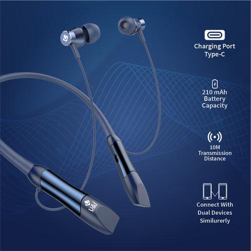 U&i Holiday 50 Hours Music Time Bluetooth Neckband Wireless Headset Bluetooth Headset (In the Ear)