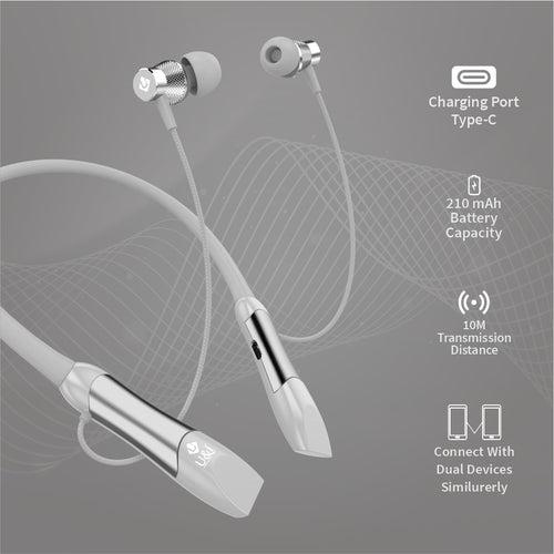 U&i Holiday 50 Hours Music Time Bluetooth Neckband Wireless Headset Bluetooth Headset (In the Ear)