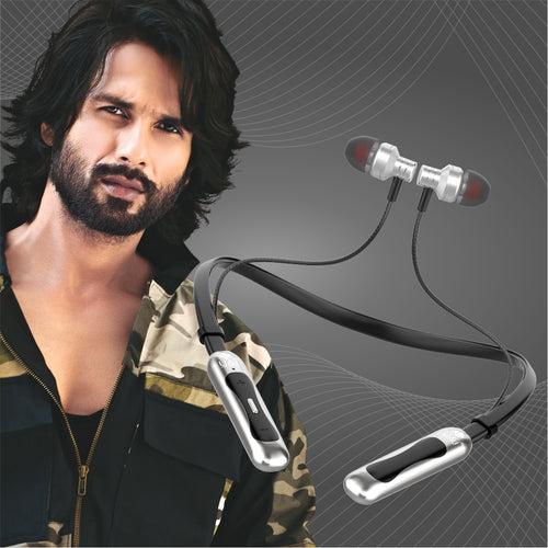 U&i Swift 50 Hours Talk Time Fast Charging Wireless Neckband Bluetooth Headset (In the Ear)