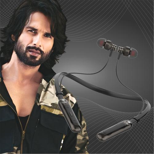 U&i Swift 50 Hours Talk Time Fast Charging Wireless Neckband Bluetooth Headset (In the Ear)