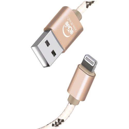 U&i Lightning Cable 2.4 A 1 m Copper Rope Series Lightning Cable 2.4A 1M (Compatible with All Lightning Devices,  One Cable)