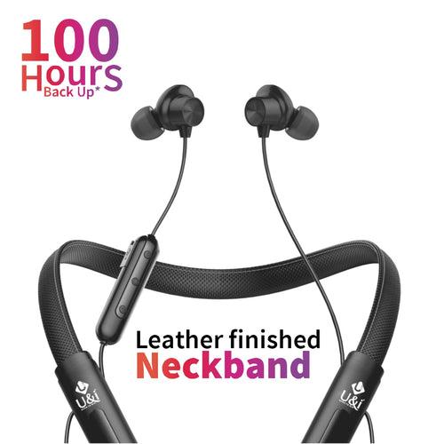 U&i Leather Series 100 Hours Music Time Bluetooth Headset Bluetooth Headset (In the Ear)