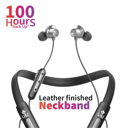 U&i Leather Series 100 Hours Music Time Bluetooth Headset Bluetooth Headset (In the Ear)