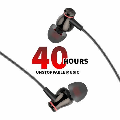 U&i Alarm Series 40Hrs Music Time Wireless Neckband Earphone Bluetooth Headset