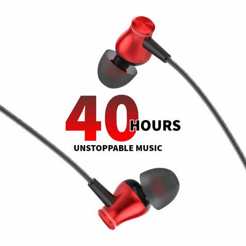 U&i Alarm Series 40Hrs Music Time Wireless Neckband Earphone Bluetooth Headset