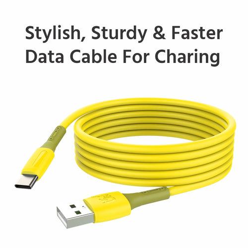 U&i USB Type C Cable 2.4 A 1 m Glory Series Durable Data Cable4194 (Compatible with All Type C Device, One Cable)