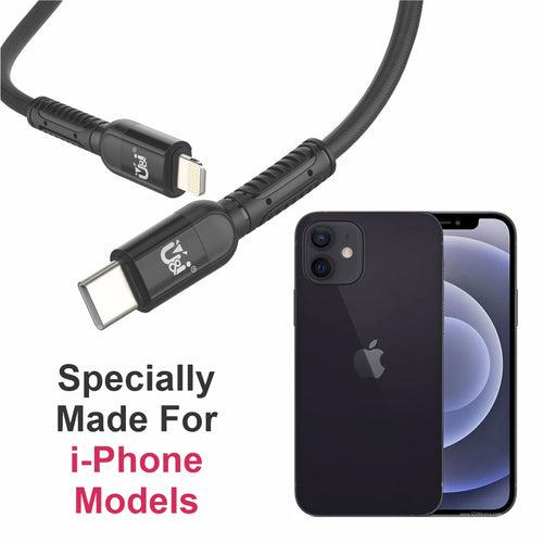 U&i Lightning Cable 5 A 1 m Talent Series Type C to Lighting 18W Fast Charging Data Cable UiDC-4698 (Compatible with All iPhone Devices, One Cable)