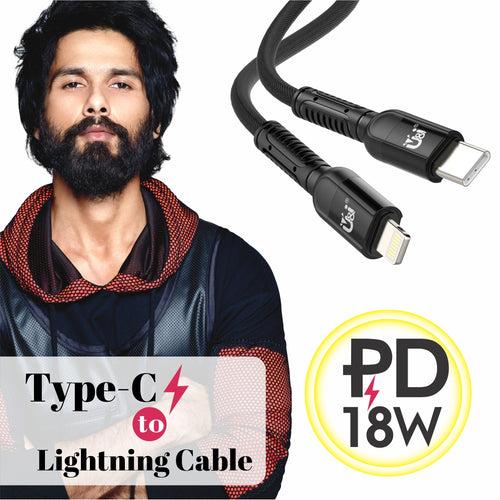 U&i Lightning Cable 5 A 1 m Talent Series Type C to Lighting 18W Fast Charging Data Cable UiDC-4698 (Compatible with All iPhone Devices, One Cable)