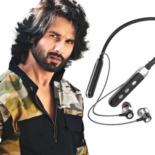 U&i Tiger Series 40 Hours Music Time Wireless Neckband with Mic Bluetooth Headset