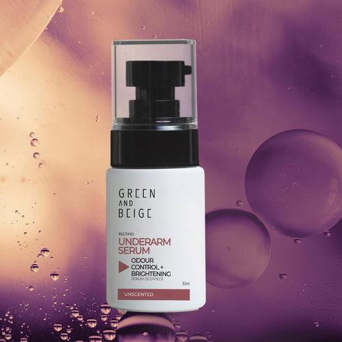 The upgraded RECTIFIO Underarm Serum Odour control + Brightening - Up to 72 Hours odour control with next gen SymDeo® and Penta Ceramide complex