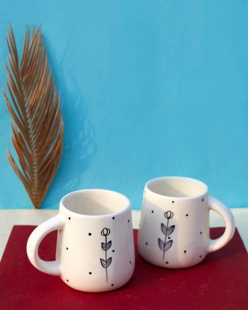 Sunny Sips: Set of 2 Ceramic Sunflowers Coffee Mug