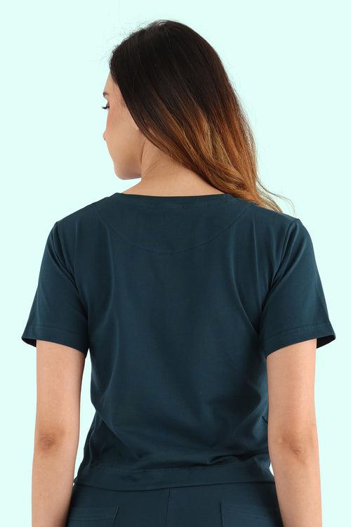 Elevated Essentials Crop Top- Teal