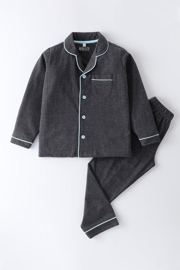 Charcoal Grey Kids' Pyjama Set