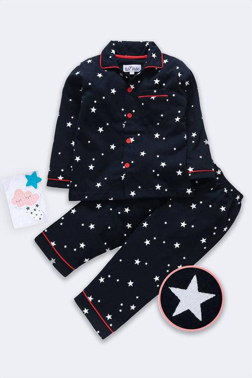 Starry Night Siblings' Pyjama Set