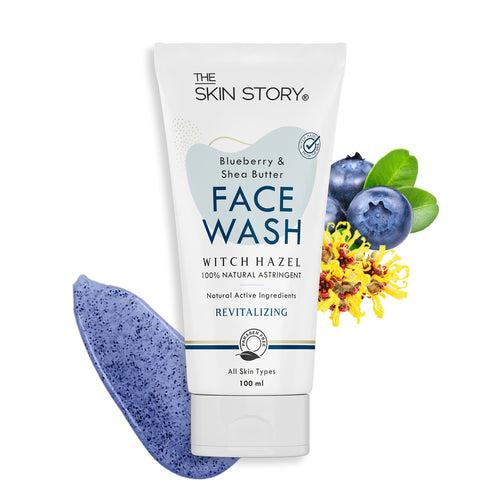 Deep Cleansing Facewash | Non-Drying & Moisturizing | All Skin Types |  Witch Hazel, Blueberry, Shea Butter | 100ml