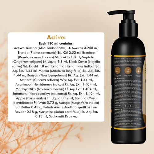 The Skin Story Ayurvedic Hair Shampoo | Amla, Brahmi & Bhringraj | 100% All Natural, 180 ml