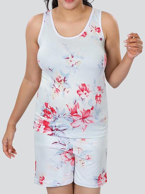 Dermawear Digitally Printed Camisole & Shorts