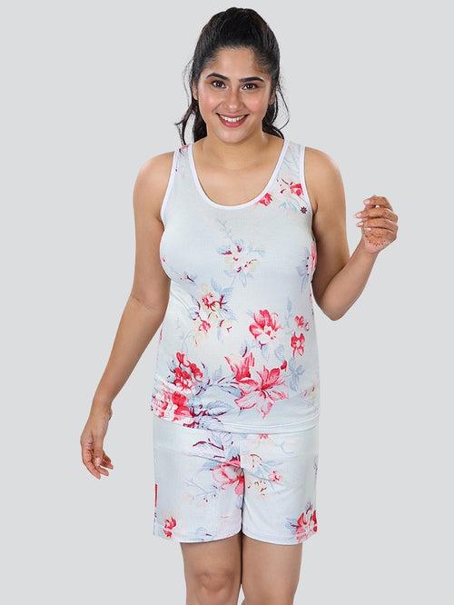 Dermawear Digitally Printed Camisole & Shorts