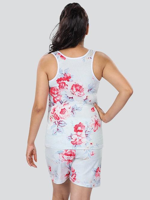 Dermawear Digitally Printed Camisole & Shorts