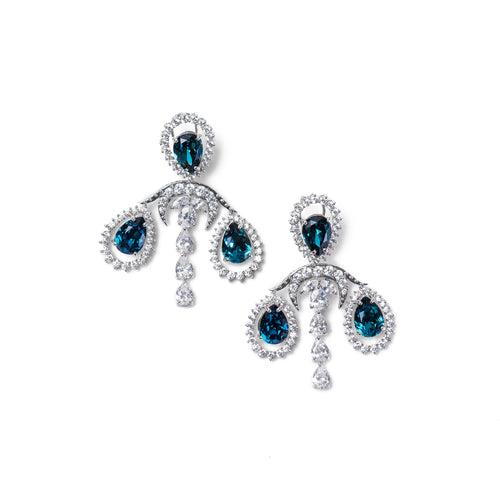 The Blue Angel 92.5 Silver Earrings