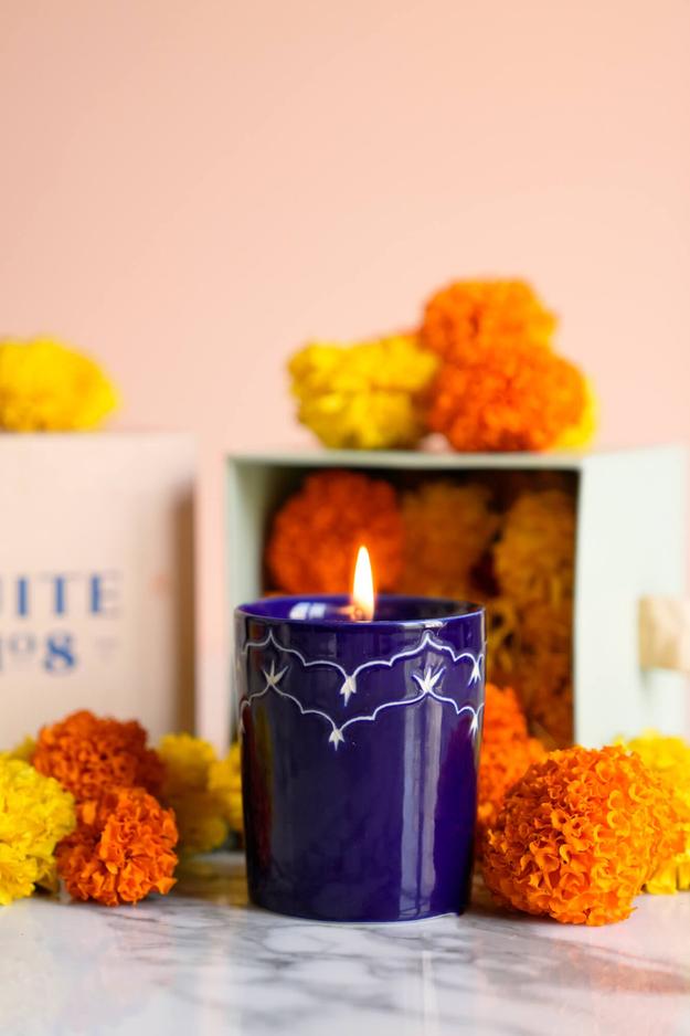 Temple Candle Gift Box - Azure