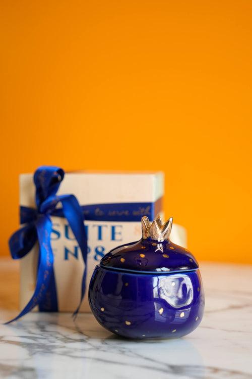 Pomegranate Jar Gift Box - Azure