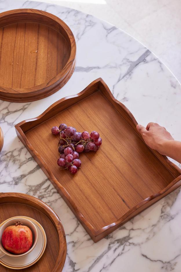 Scalloped Tray - Natural