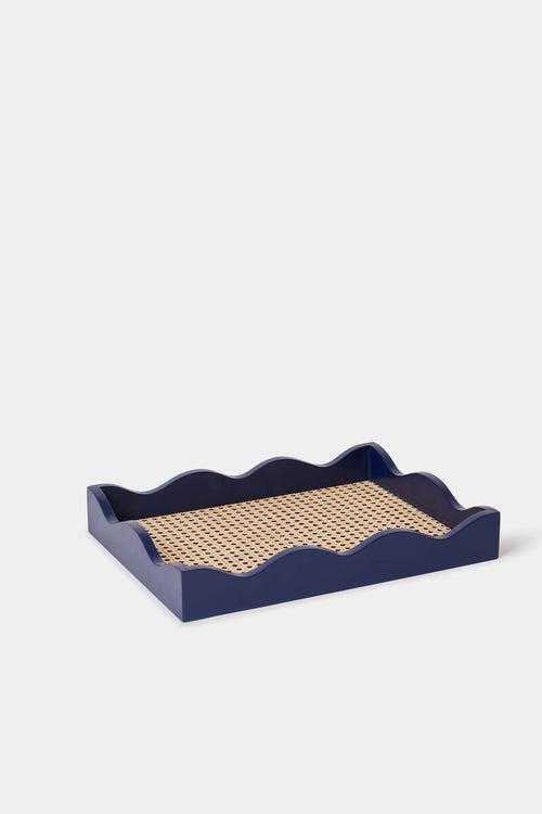 Scalloped Tray - Azure