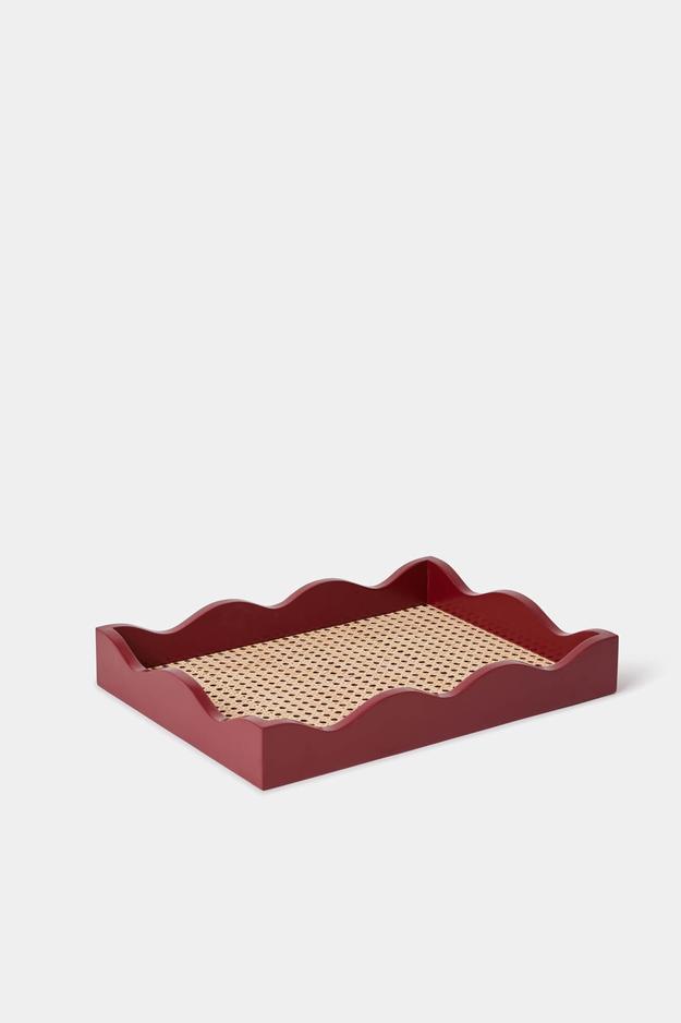 Scalloped Tray - Marsala