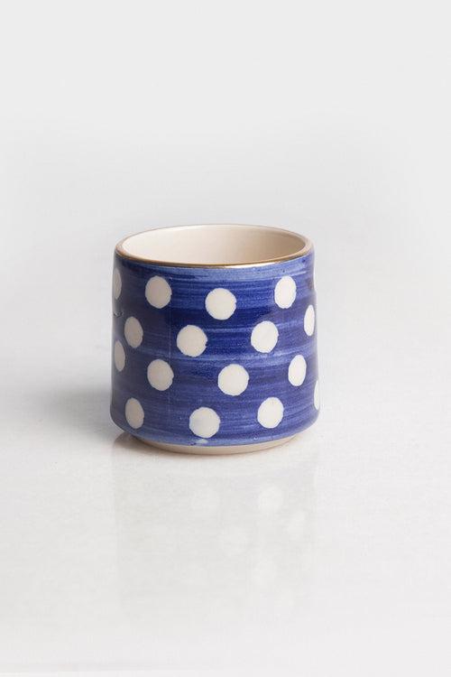 Polkadot Tumbler - Blue (Seconds)