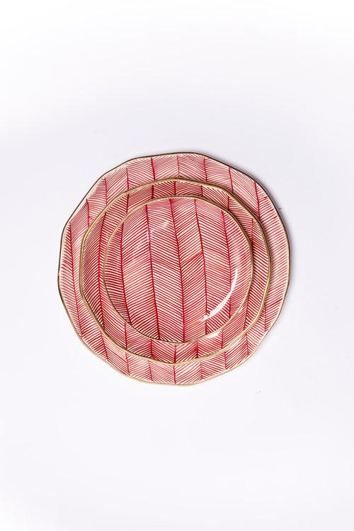 Chevron Plate - Red (Seconds)