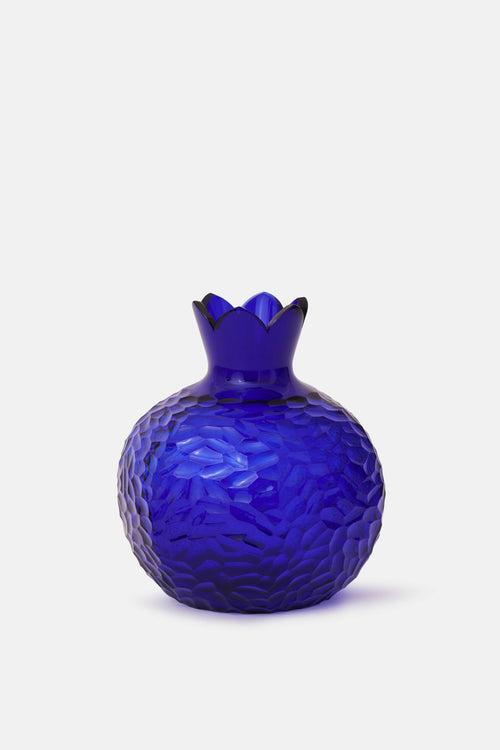 Pomegranate Glass Vase - Azure