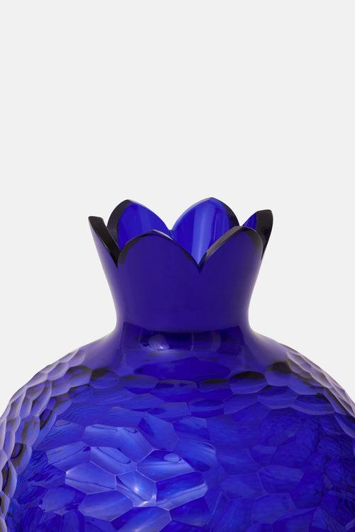 Pomegranate Glass Vase - Azure