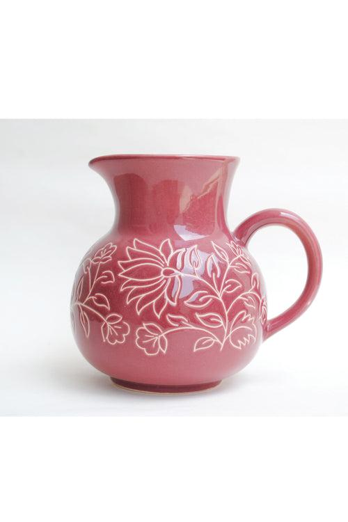 Mughal Pitcher - Burgundy (Seconds)