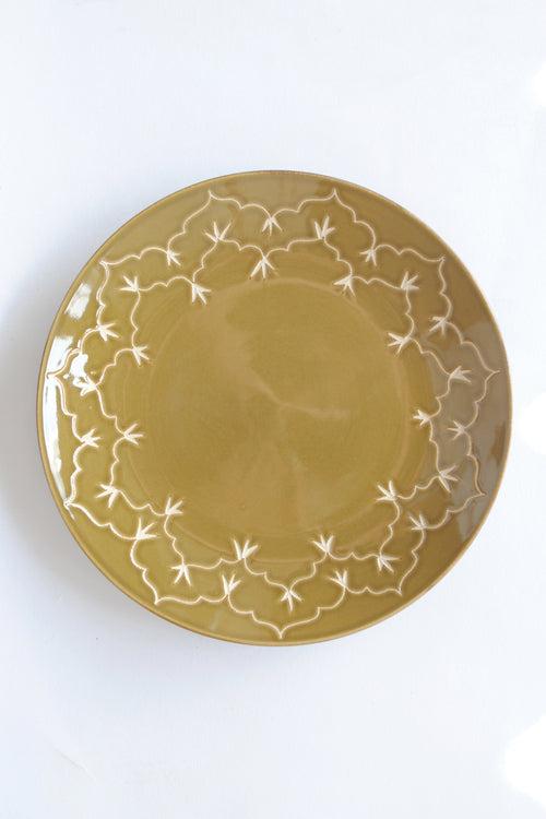 Temple Plate - Copper Green (Seconds)