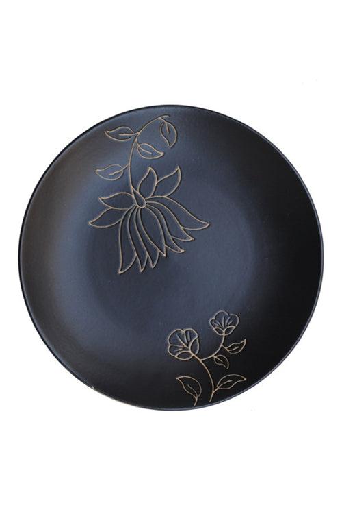 Mughal Plate - Matte Black (Seconds)