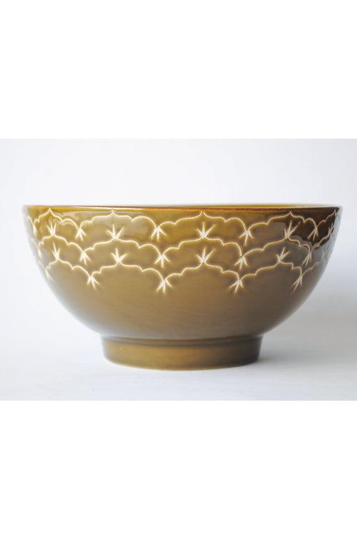 Temple Salad Bowl - Copper Green (Seconds)