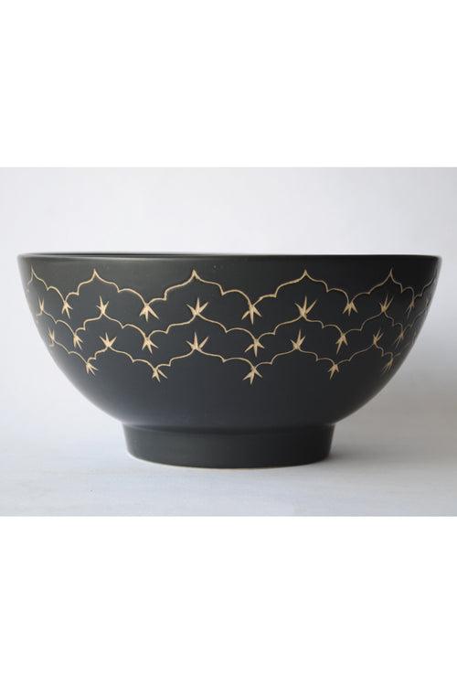 Temple Salad Bowl - Matte Black