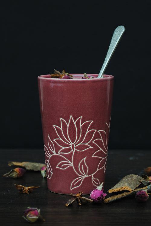 Mughal Tumbler - Burgundy (Seconds)