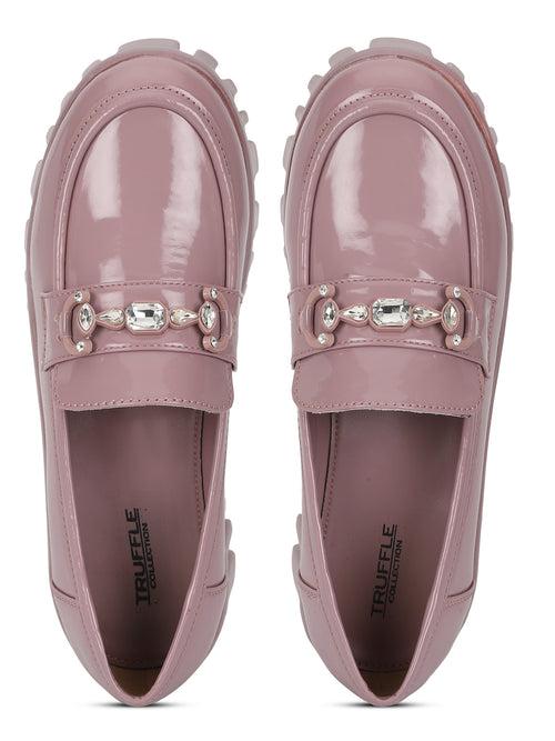 Lavender Patent Block Loafers (TC-B06563-LAV)