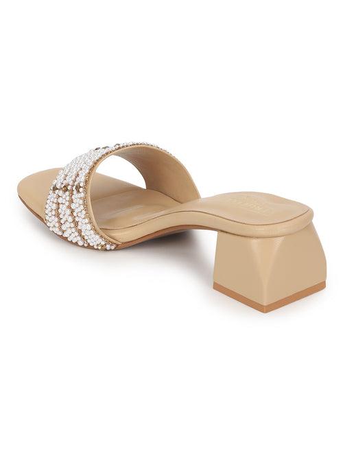 Beige PU Block Sandals (TC-REN-R5148-BEIG)