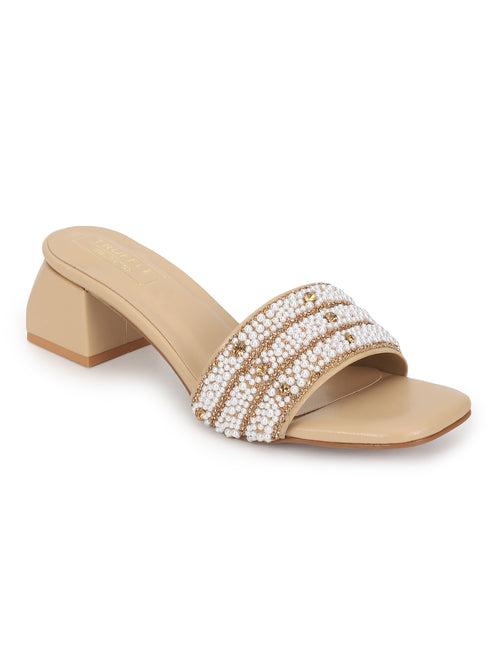 Beige PU Block Sandals (TC-REN-R5148-BEIG)