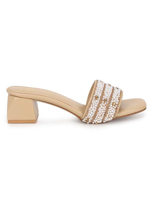 Beige PU Block Sandals (TC-REN-R5148-BEIG)