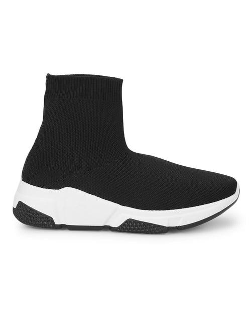 Black White Slip-On Sneakers (TC-RS3440-BLKWHT)