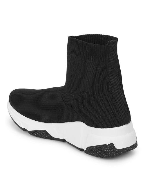 Black White Slip-On Sneakers (TC-RS3440-BLKWHT)