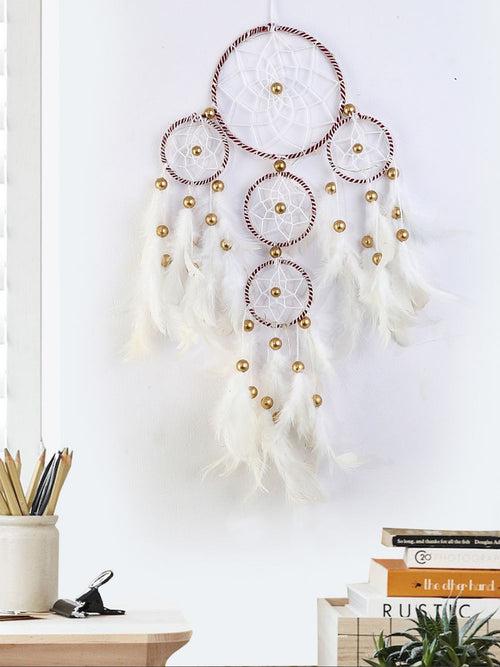 White and Brown 4 Tier Dream Catcher